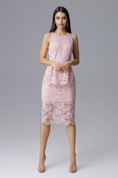 Sukienka Model M640 Pink - Figl — zdjęcie 2