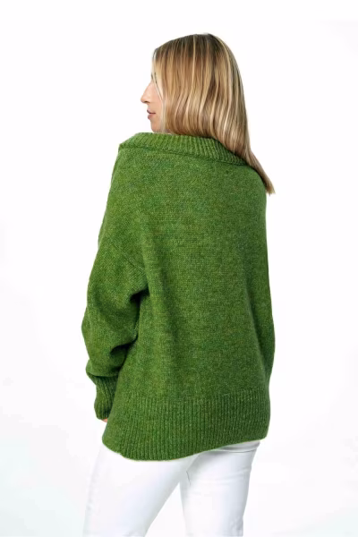 Sweter Damski Model M882 Green - Figl — zdjęcie 3