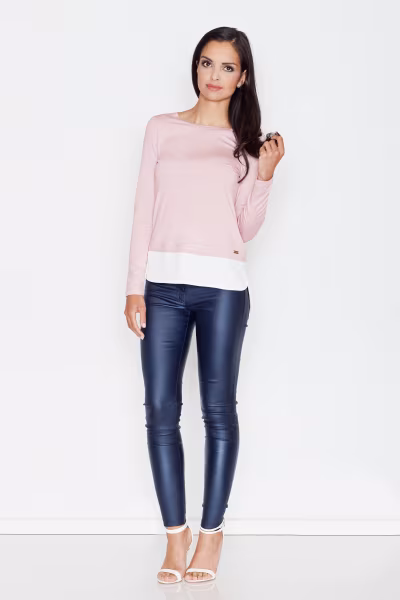 Bluzka Model 374 Pink - Figl — zdjęcie 2