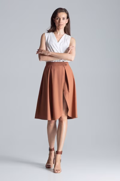 Spódnica Model M675 Brown - Figl — zdjęcie 2