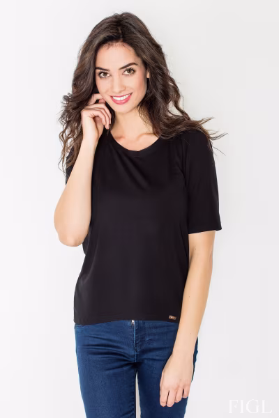 Bluzka M436 Black - Figl — zdjęcie 2