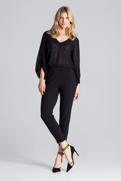 Spodnie Damskie Model M689 Black - Figl — zdjęcie 1