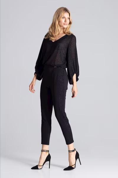 Spodnie Damskie Model M689 Black - Figl — zdjęcie 2