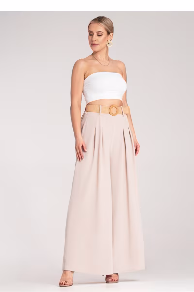 Spodnie Damskie Model M1160 Beige - Figl — zdjęcie 1