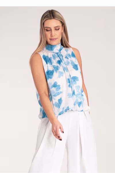 Bluzka Model M1143 Blue - Figl — zdjęcie 2