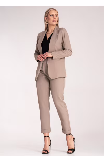 Żakiet Model M1175 Dark Beige - Figl — zdjęcie 2
