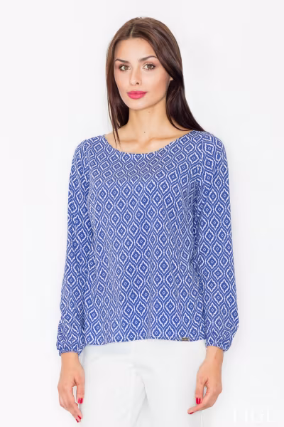 Bluzka Model M520 Wzór 34 Multicolor - Figl — zdjęcie 1