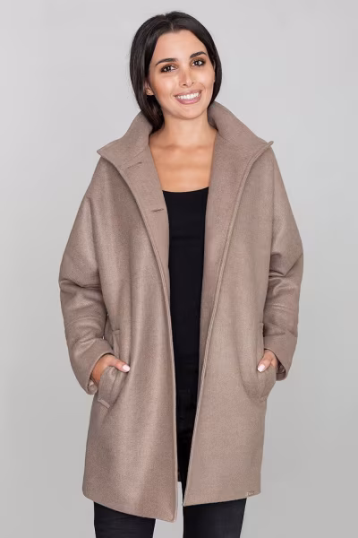 Płaszcz Damski Model M589 Mocca - Figl — zdjęcie 1