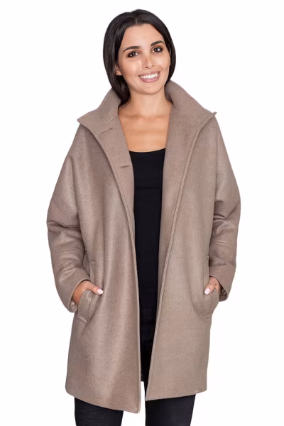 Płaszcz Damski Model M589 Mocca - Figl — zdjęcie 3