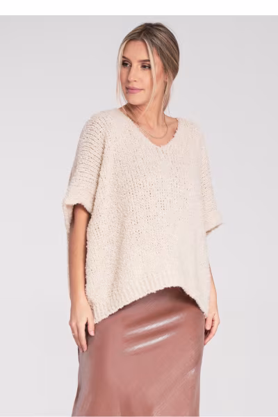 Sweter Damski Model M1109 Beige - Figl — zdjęcie 2