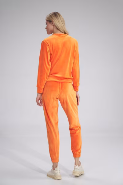 Spodnie Dresowe Model M762 Orange - Figl — zdjęcie 3