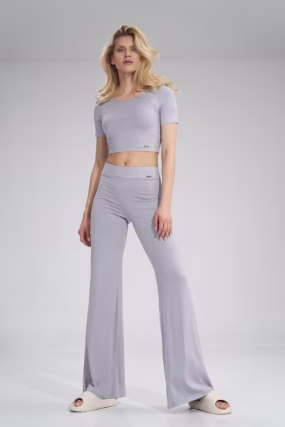 Spodnie Damskie Model M749 Light Grey - Figl — zdjęcie 1