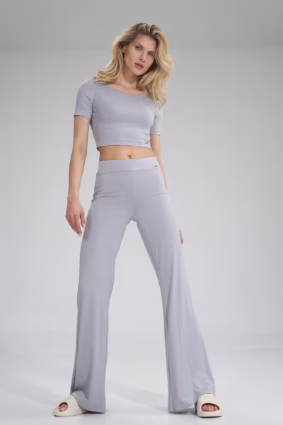 Spodnie Damskie Model M749 Light Grey - Figl — zdjęcie 2