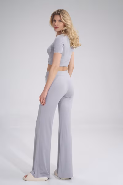 Spodnie Damskie Model M749 Light Grey - Figl — zdjęcie 3