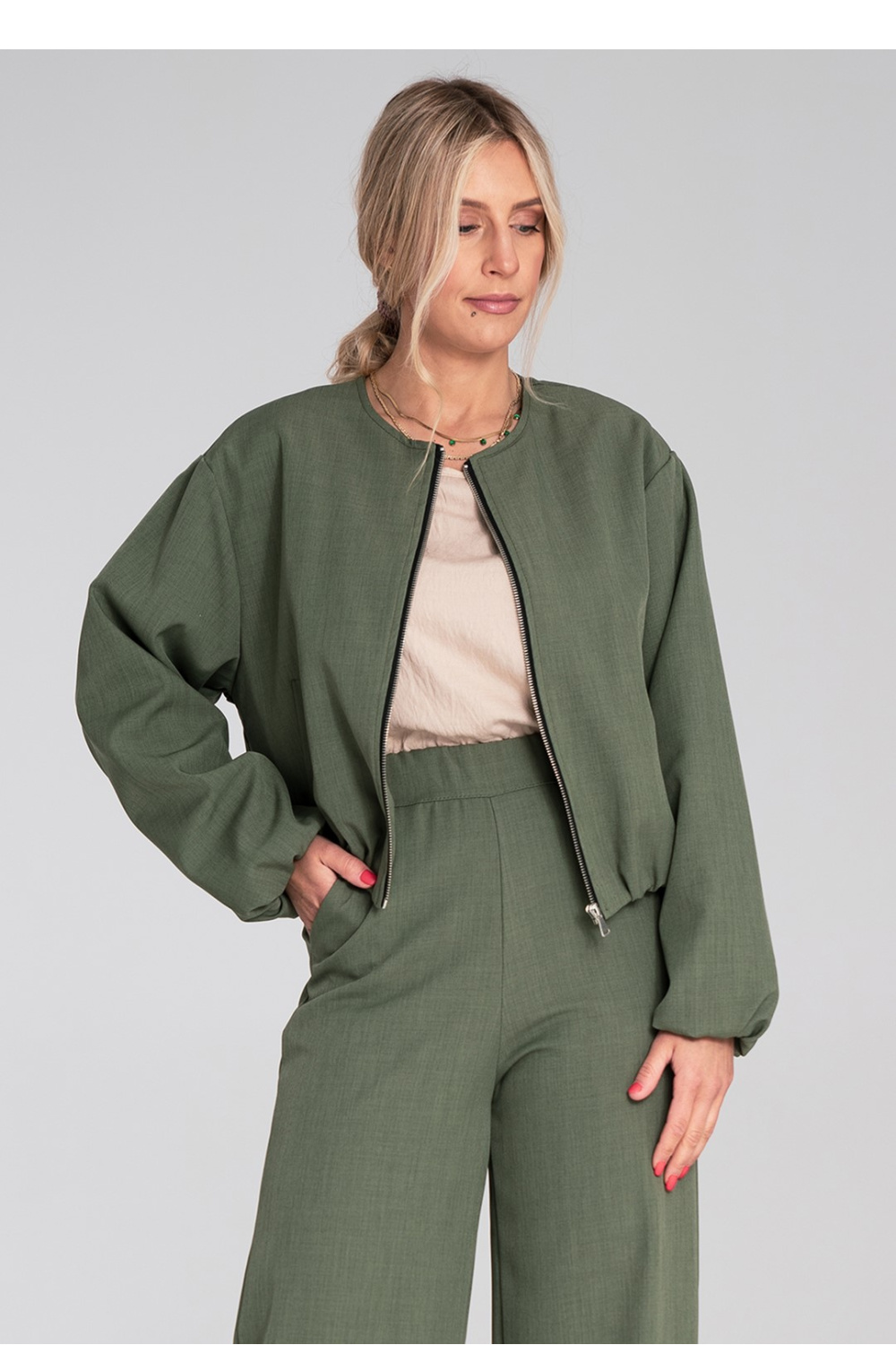 Kurtka Damska Model M1198 Green - Figl