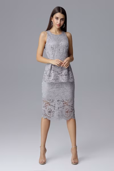 Sukienka Model M640 Grey - Figl — zdjęcie 2