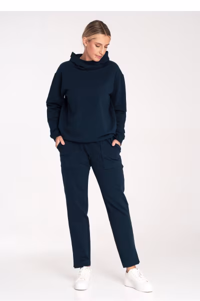 Bluza Damska Model M1034 Navy - Figl — zdjęcie 2
