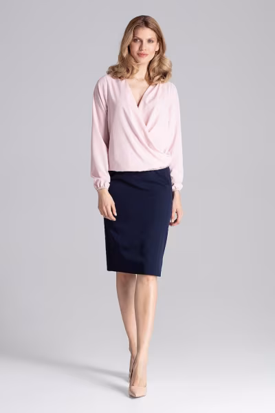 Bluzka Model M659 Pink - Figl — zdjęcie 2