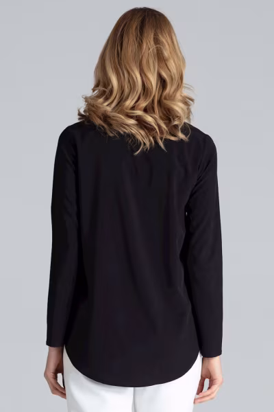 Bluzka Model M663 Black - Figl — zdjęcie 3