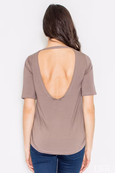 Bluzka M436 Beige - Figl — zdjęcie 1