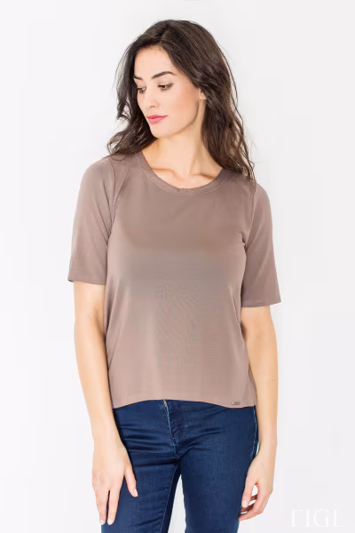 Bluzka M436 Beige - Figl — zdjęcie 2