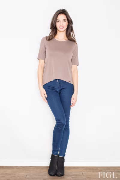 Bluzka M436 Beige - Figl — zdjęcie 3
