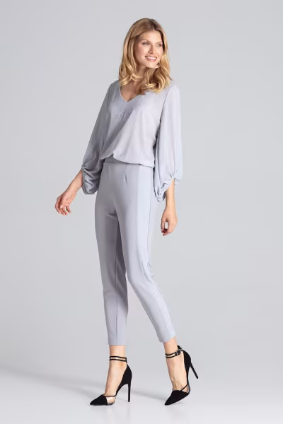 Spodnie Damskie Model M689 Grey - Figl — zdjęcie 2