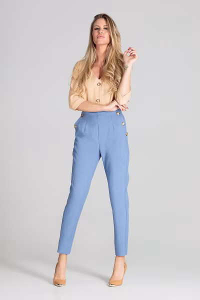 Spodnie Damskie Model M696 Blue - Figl — zdjęcie 1