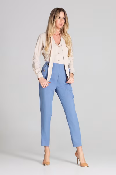 Spodnie Damskie Model M696 Blue - Figl — zdjęcie 2