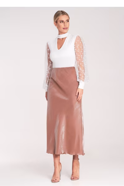 Spódnica Model M1084 Beige - Figl — zdjęcie 1