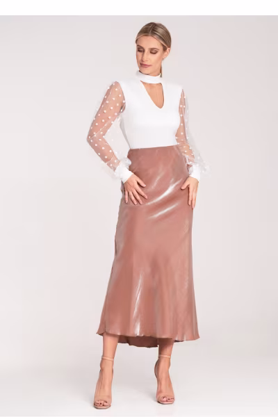 Spódnica Model M1084 Beige - Figl — zdjęcie 2