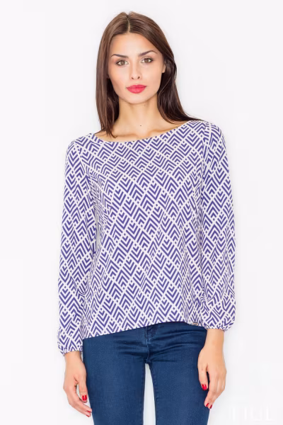 Bluzka Model M520 Wzór 33 Multicolor - Figl — zdjęcie 1