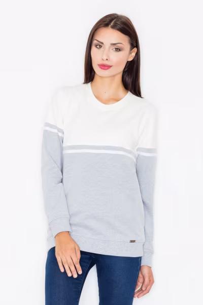 Bluza Damska Model M511 Grey/Ecru - Figl — zdjęcie 1