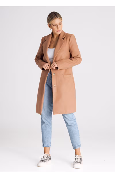 Płaszcz Damski Model M989 Beige - Figl — zdjęcie 2