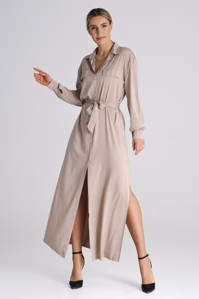 Sukienka Model M1000 Beige - Figl — zdjęcie 1