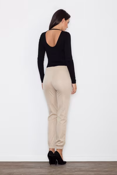 Spodnie Damskie Model M556 Beige - Figl — zdjęcie 2