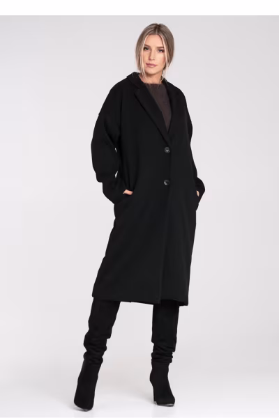Płaszcz Damski Model M1111 Black - Figl — zdjęcie 2