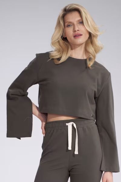 Bluza Damska Model M774 Oliwka - Figl — zdjęcie 1