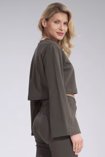 Bluza Damska Model M774 Oliwka - Figl — zdjęcie 3