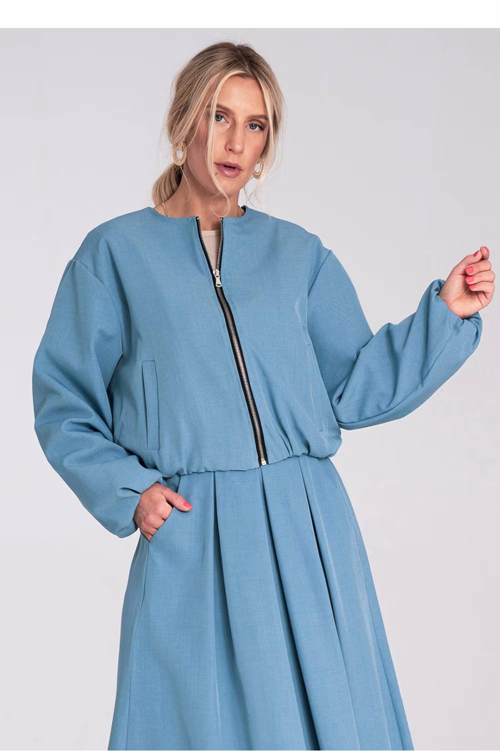 Kurtka Damska Model M1198 Blue - Figl