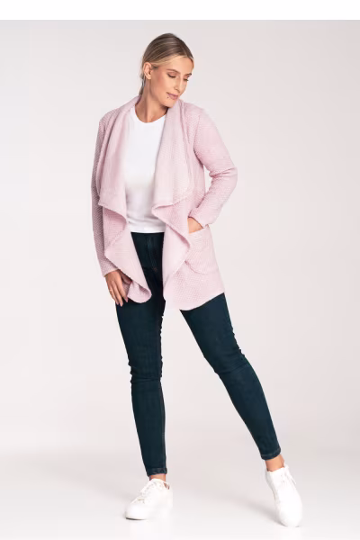 Sweter Kardigan Model M1043 Pink - Figl — zdjęcie 2