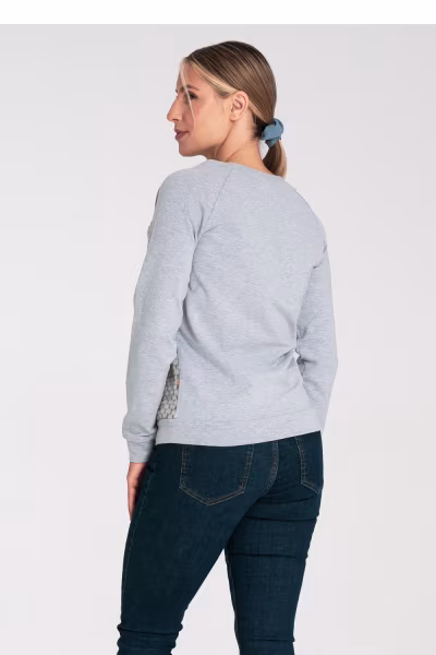 Bluza Damska Model M1046 Grey - Figl — zdjęcie 3