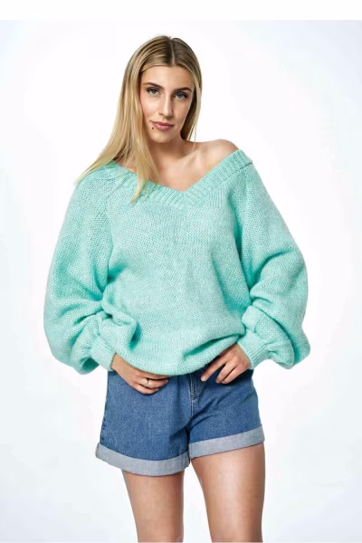 Sweter Damski Model M898 Mint - Figl — zdjęcie 1