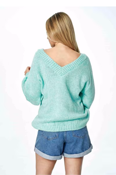 Sweter Damski Model M898 Mint - Figl — zdjęcie 3