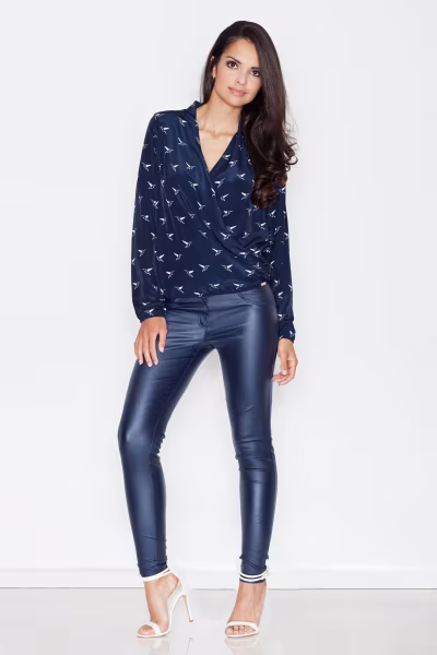 Bluzka Model 371 Navy - Figl — zdjęcie 2