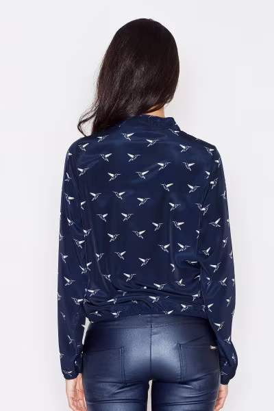 Bluzka Model 371 Navy - Figl — zdjęcie 3