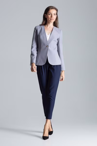 Żakiet Model M678 Grey - Figl — zdjęcie 2