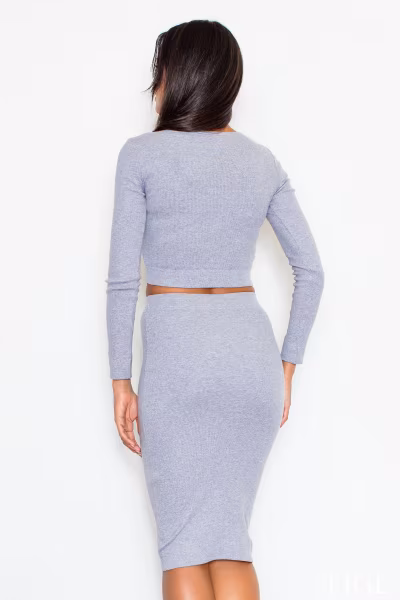 Sukienka Komplet M369 Grey - Figl — zdjęcie 2