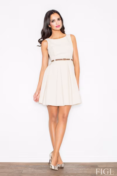 Sukienka M083 Beige - Figl — zdjęcie 1