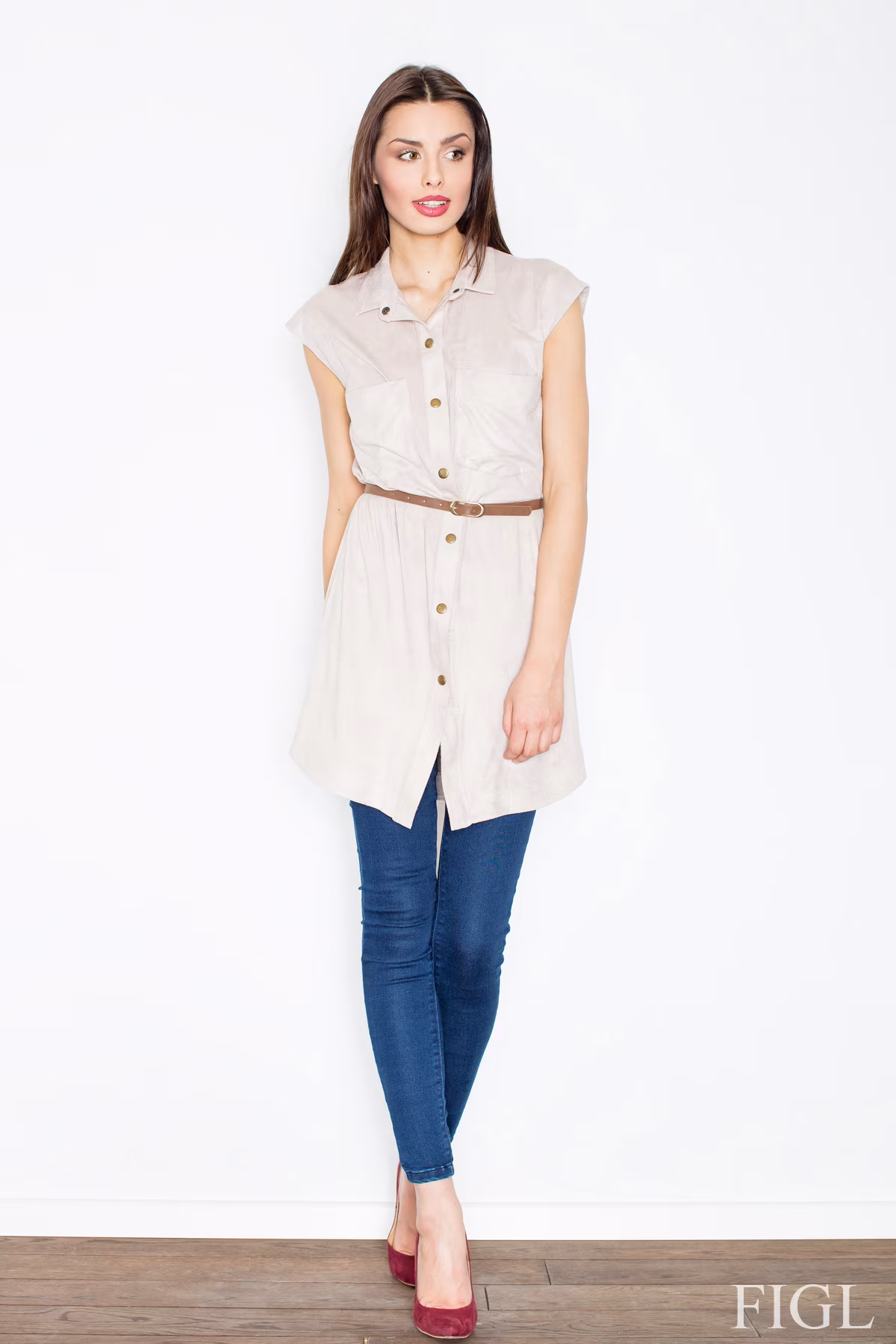 Sukienka Model M451 Beige - Figl